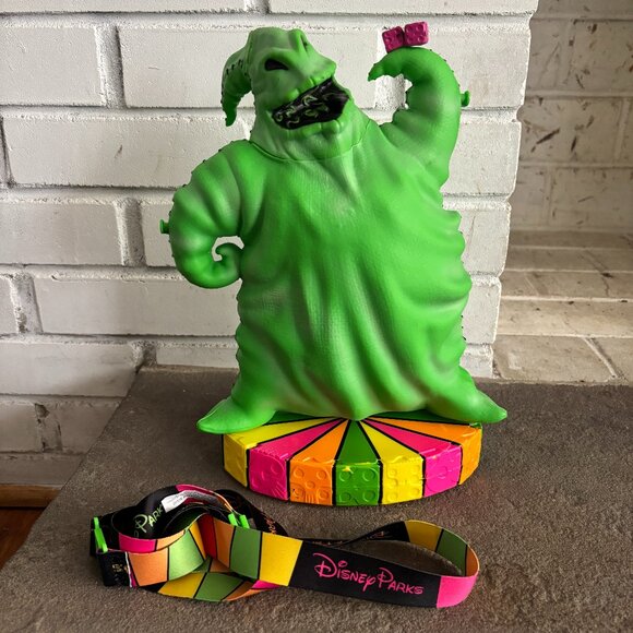 Disney parks popcorn bucket oogie boogie dice colorful 2018 halloween nightmare - Picture 1 of 9
